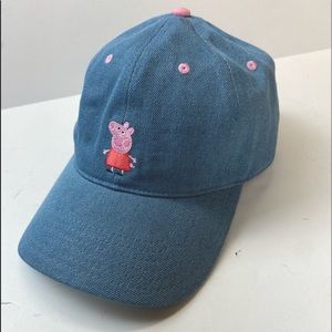 Peopa Pig Denim Pink Hat Ball Cap
